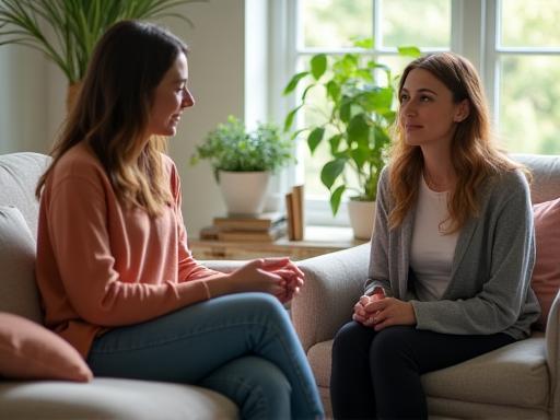 Client receiving ongoing wellness coaching support
